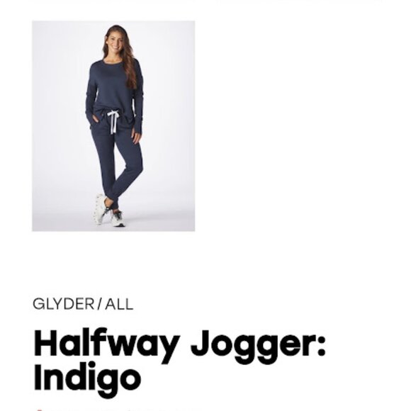 Glyder Halfway Joggers - Large - Indigo Navy Blue - from Stitch Fix - Picture 2 of 3